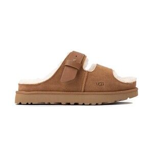 UGG Greenport Strap Slide Sandal Women Size 9 Chestnut Slipper Suede Sheepskin